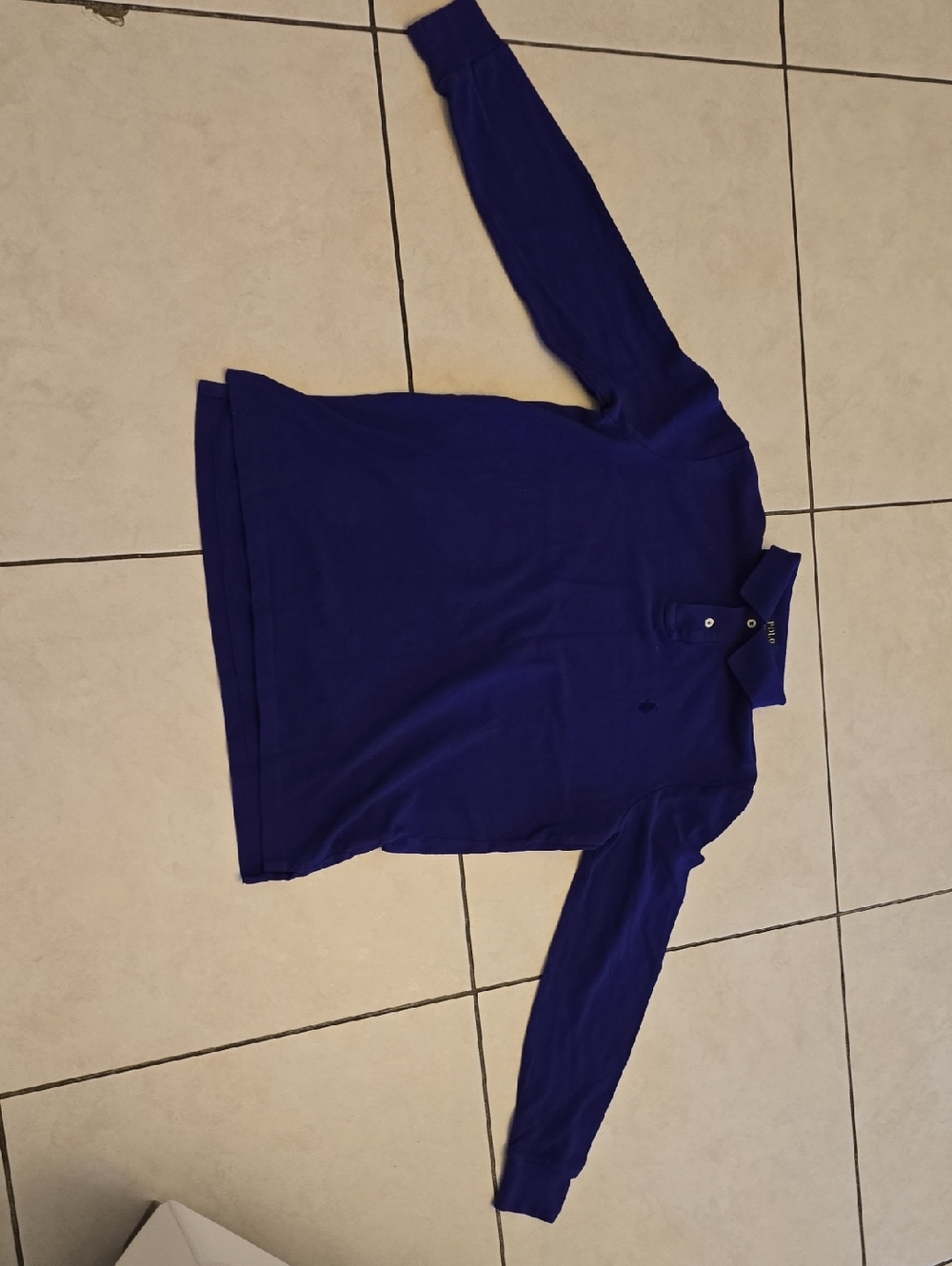 Polo Ralph Lauren, Classic Long Sleeve Polo - Royal Blue, Used